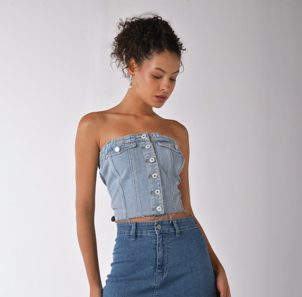 Denim top - I Z F