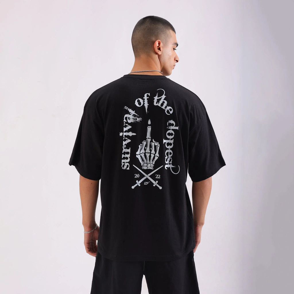 Dopest oversized printed Tshirt - I Z F