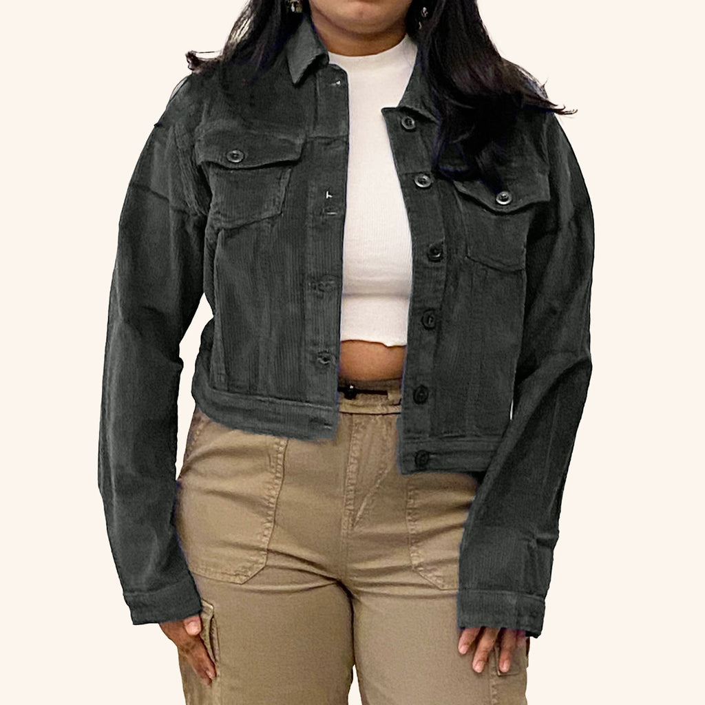 Green Corduroy Vintage Jacket - I Z F