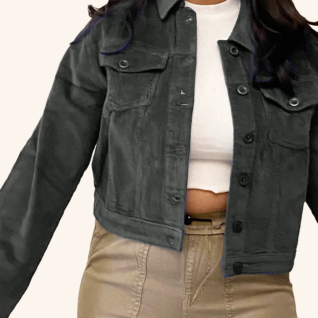 Green Corduroy Vintage Jacket - I Z F