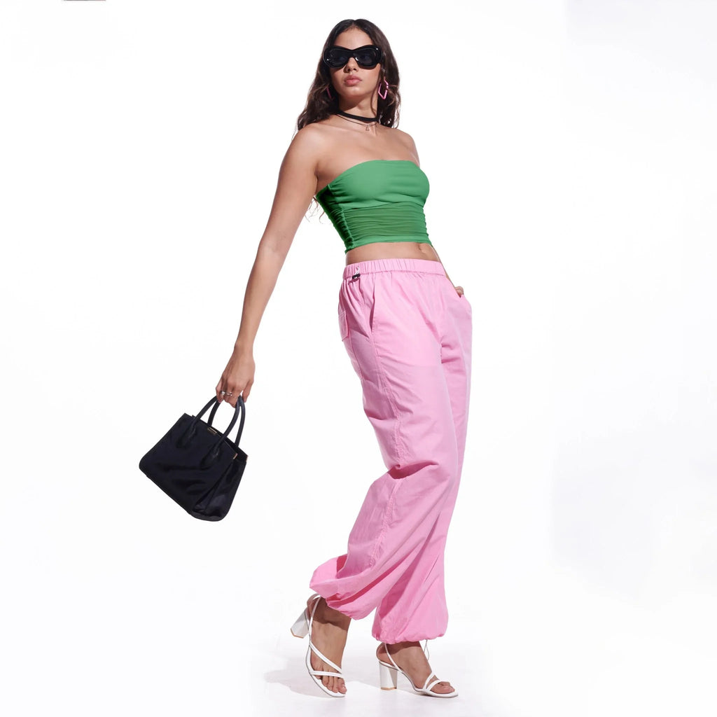 Green Mesh Tube Top - I Z F