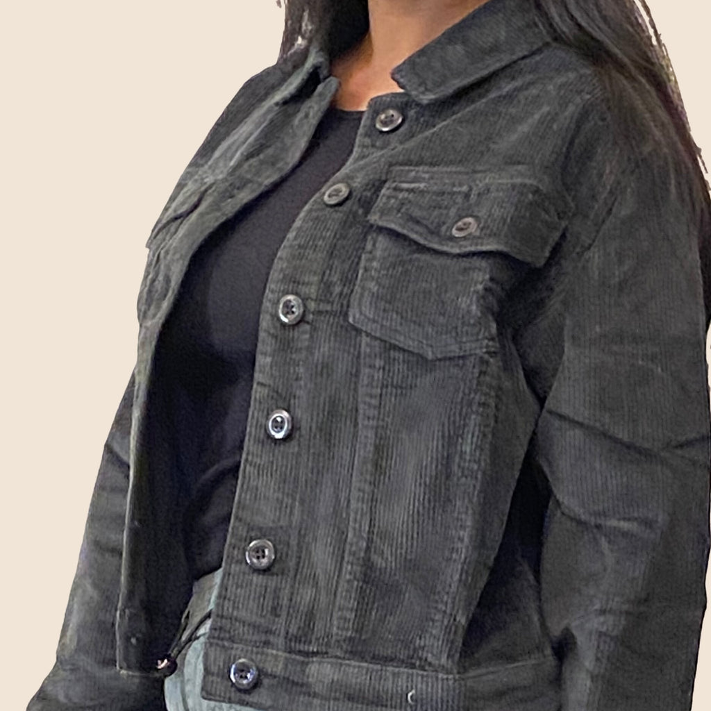 Grey Corduroy Vintage Jacket - I Z F