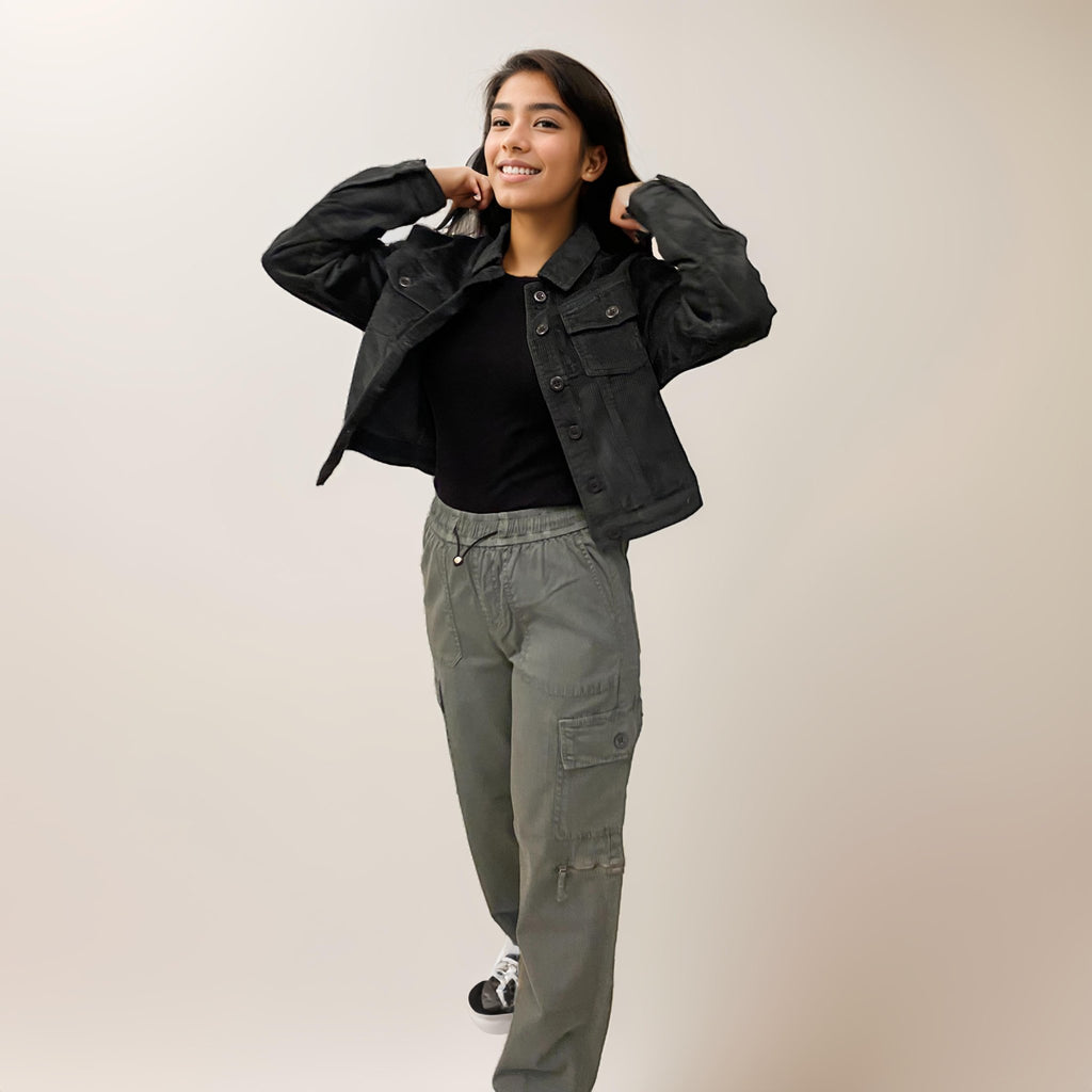 Grey Corduroy Vintage Jacket - I Z F