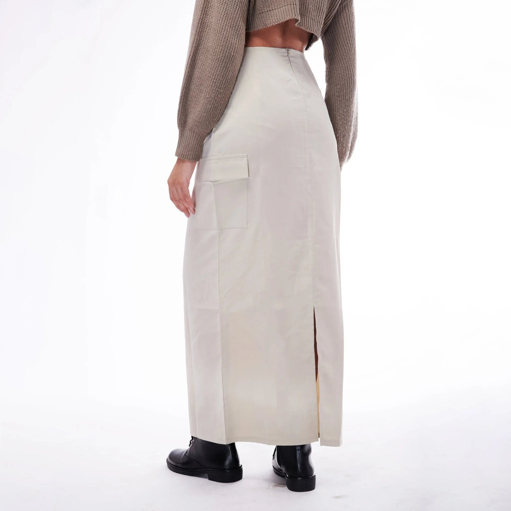 Grey Parachute Skirt - I Z F