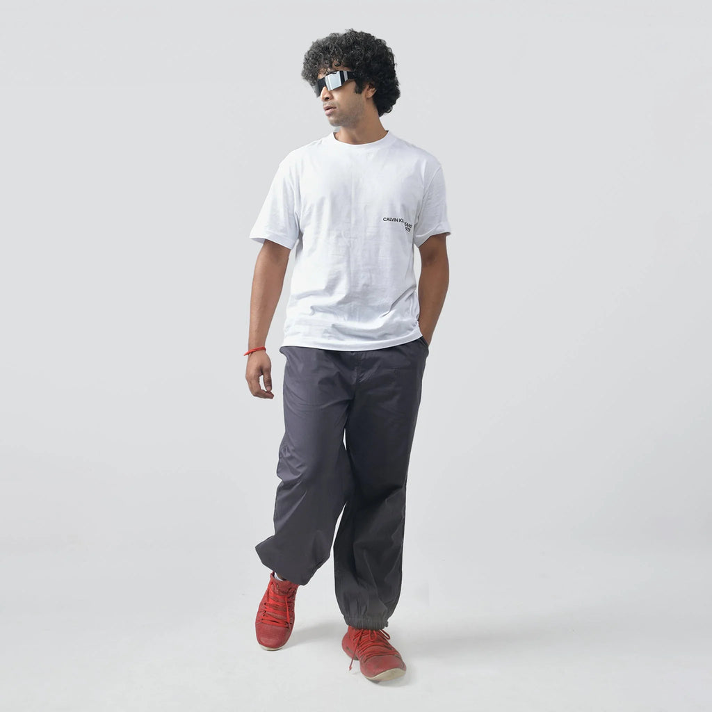 Gunmetal Oversized Parachute Pants - I Z F