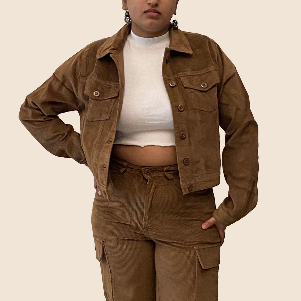 Khaki Corduroy Vintage Jacket - I Z F