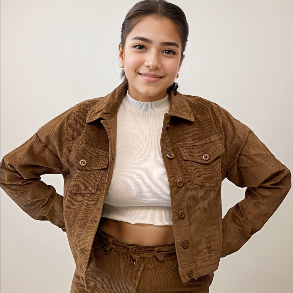 Khaki Corduroy Vintage Jacket - I Z F