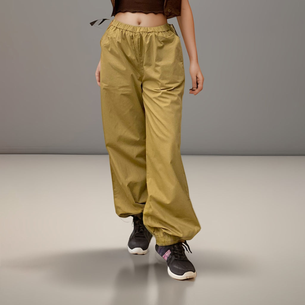 Khaki Parachute Pants - I Z F