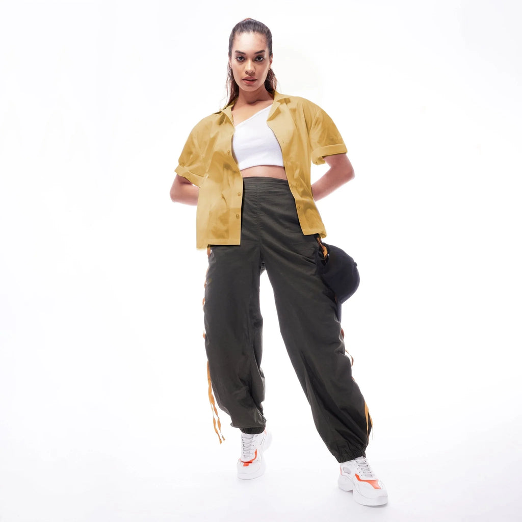 Khaki Unisex Shirts - I Z F