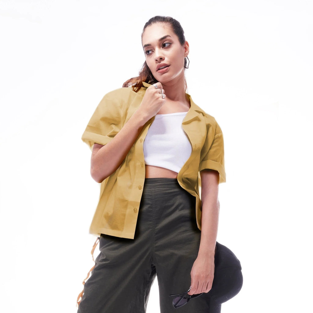 Khaki Unisex Shirts - I Z F