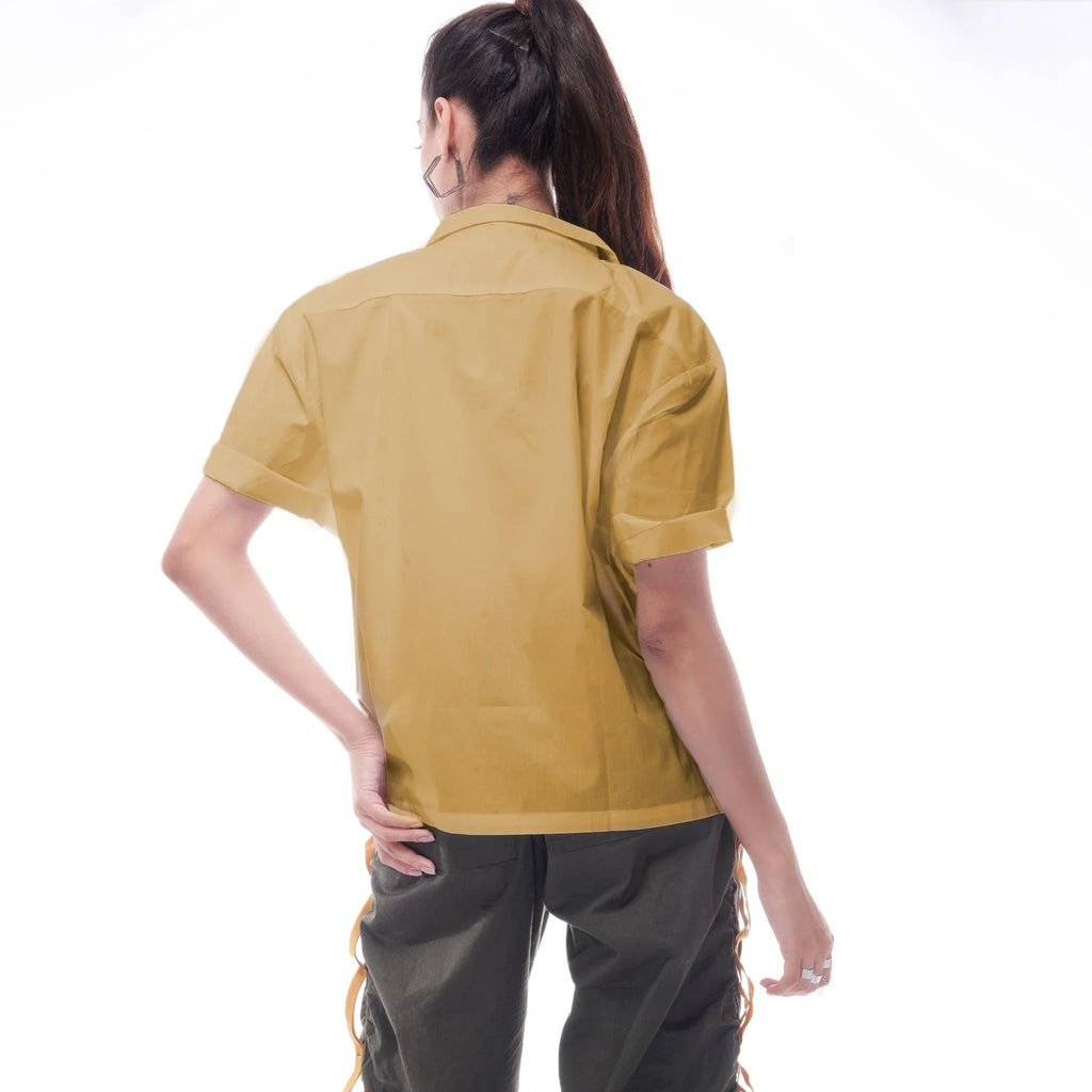 Khaki Unisex Shirts - I Z F