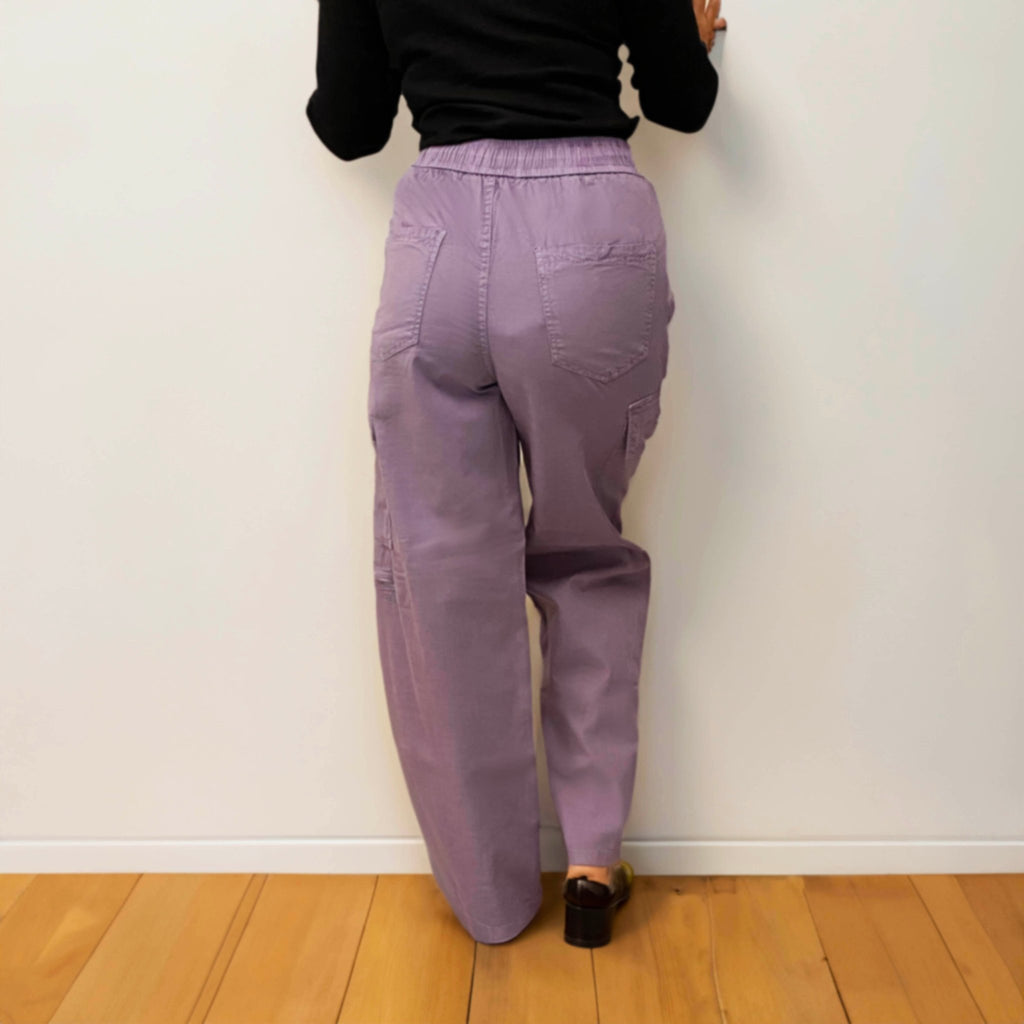 Lavender Straight Cargo Pants - I Z F