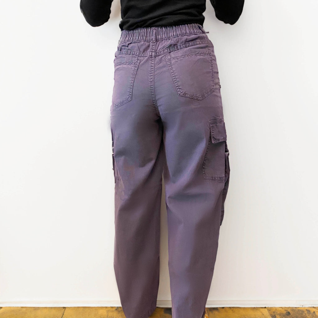 Mauve Straight Cargo Pants - I Z F