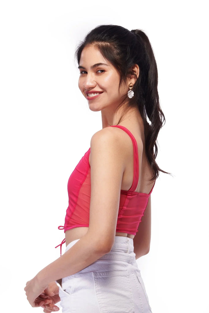 Mesh Corset Top - I Z F