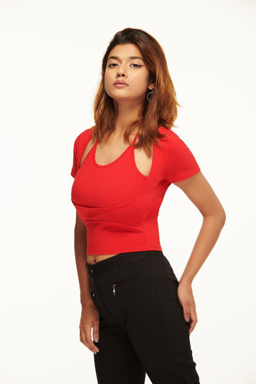 Mock Double - Layered Top - I Z F