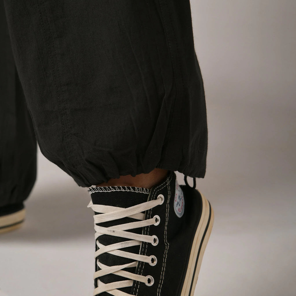 Olive baggy fit cargo pant with belt - I Z F