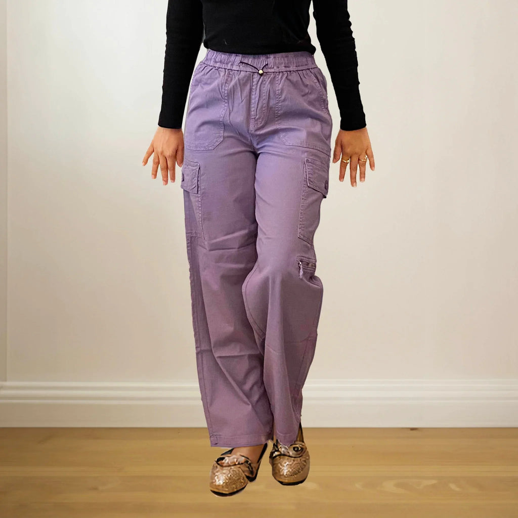 Olive Straight Cargo Pants - I Z F