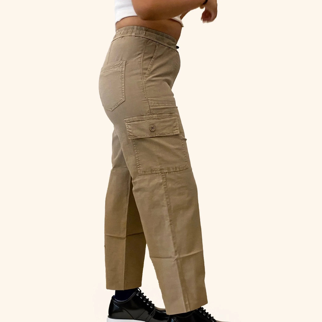 Olive Straight Cargo Pants - I Z F