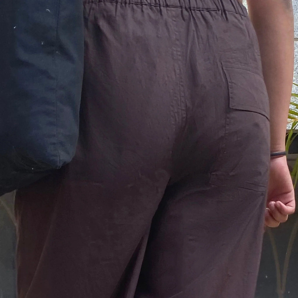 Parachute pant Combo - Black & Brown - I Z F