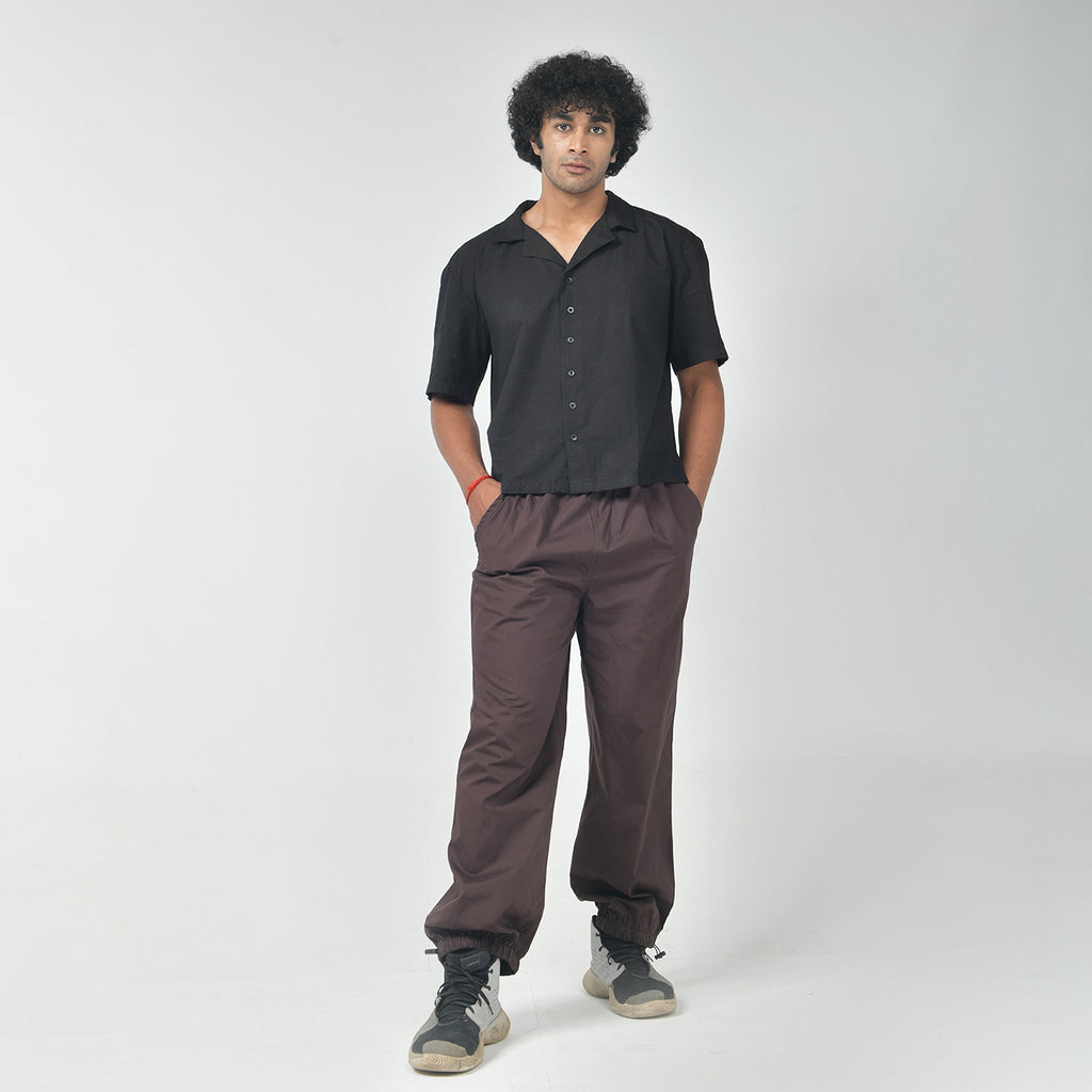 Parachute pant Combo - Black & Brown - I Z F