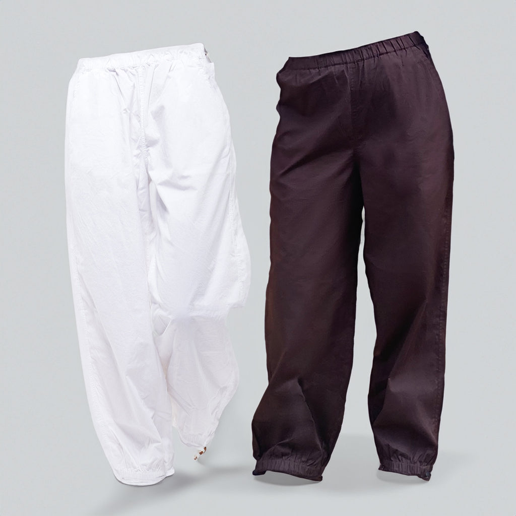 Parachute Pant Combo - Brown & White - I Z F