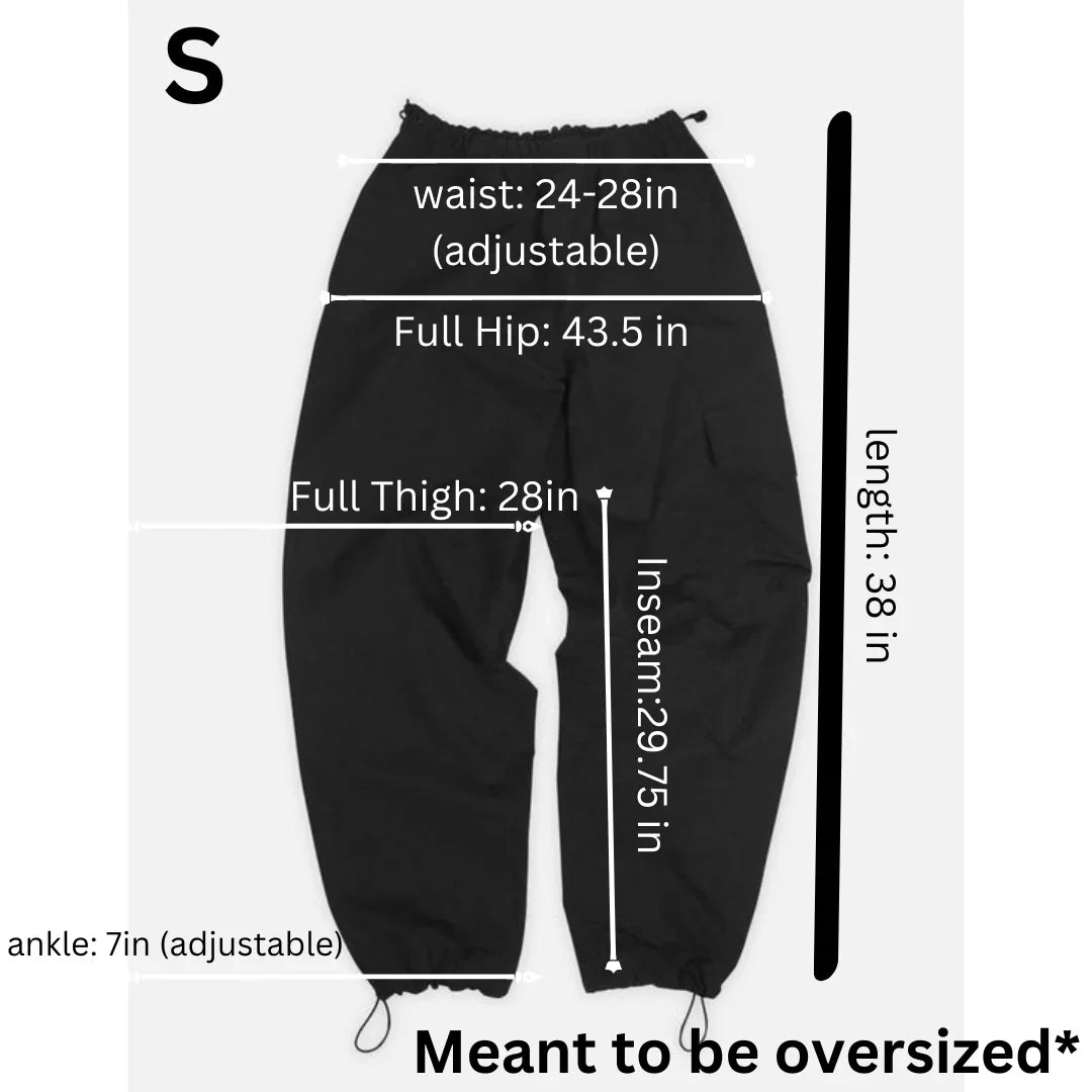 【SATIIIZ】Ronder Brushed Parachute Pants Parachute Pants - Unisex – I Z F