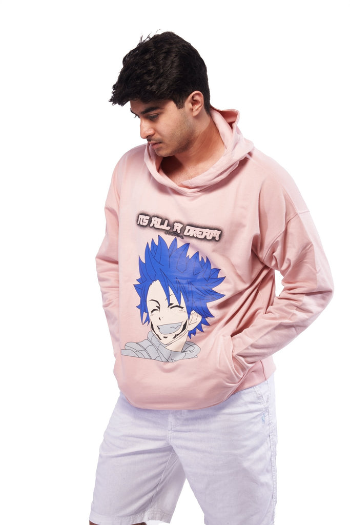 Pink Oversized Hoodie - I Z F