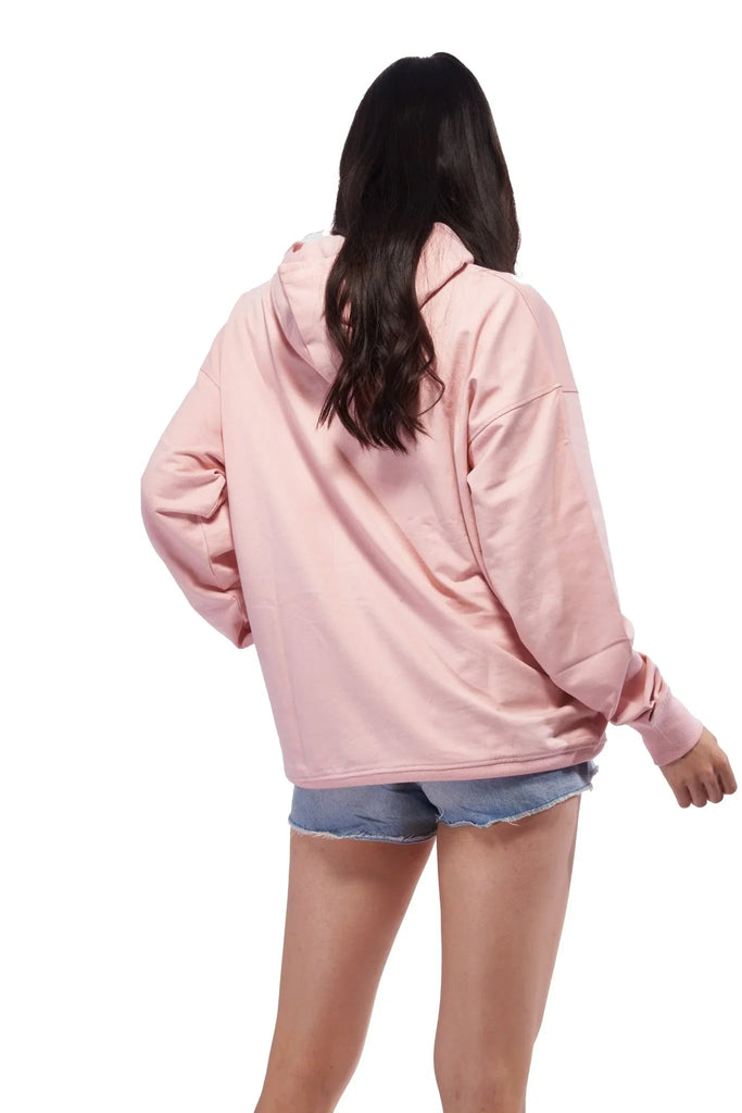 Pink Oversized Hoodie - I Z F