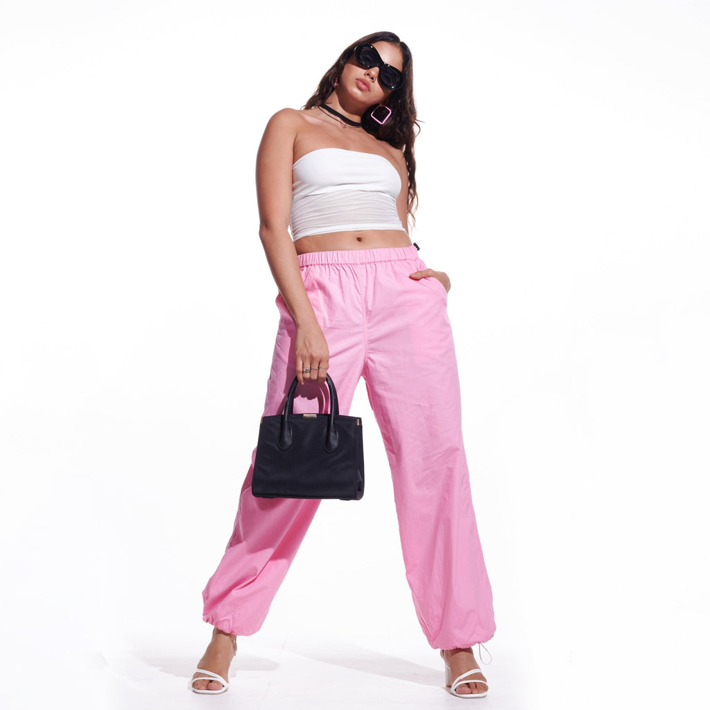 Pink Parachute Pants - I Z F