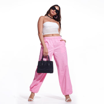 Pink Parachute Pants - I Z F