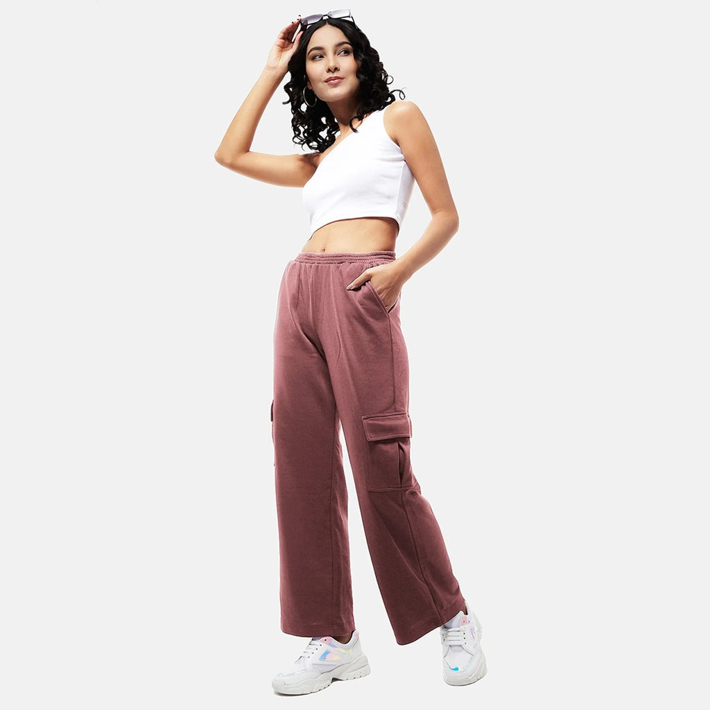 Pink Pull - Up Cargo Pants - I Z F