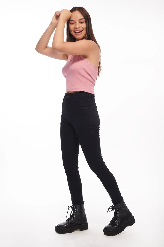 Polo Collar Halter Top - I Z F