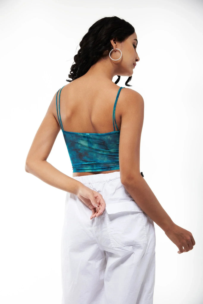 Printed Mesh Tank Top - I Z F