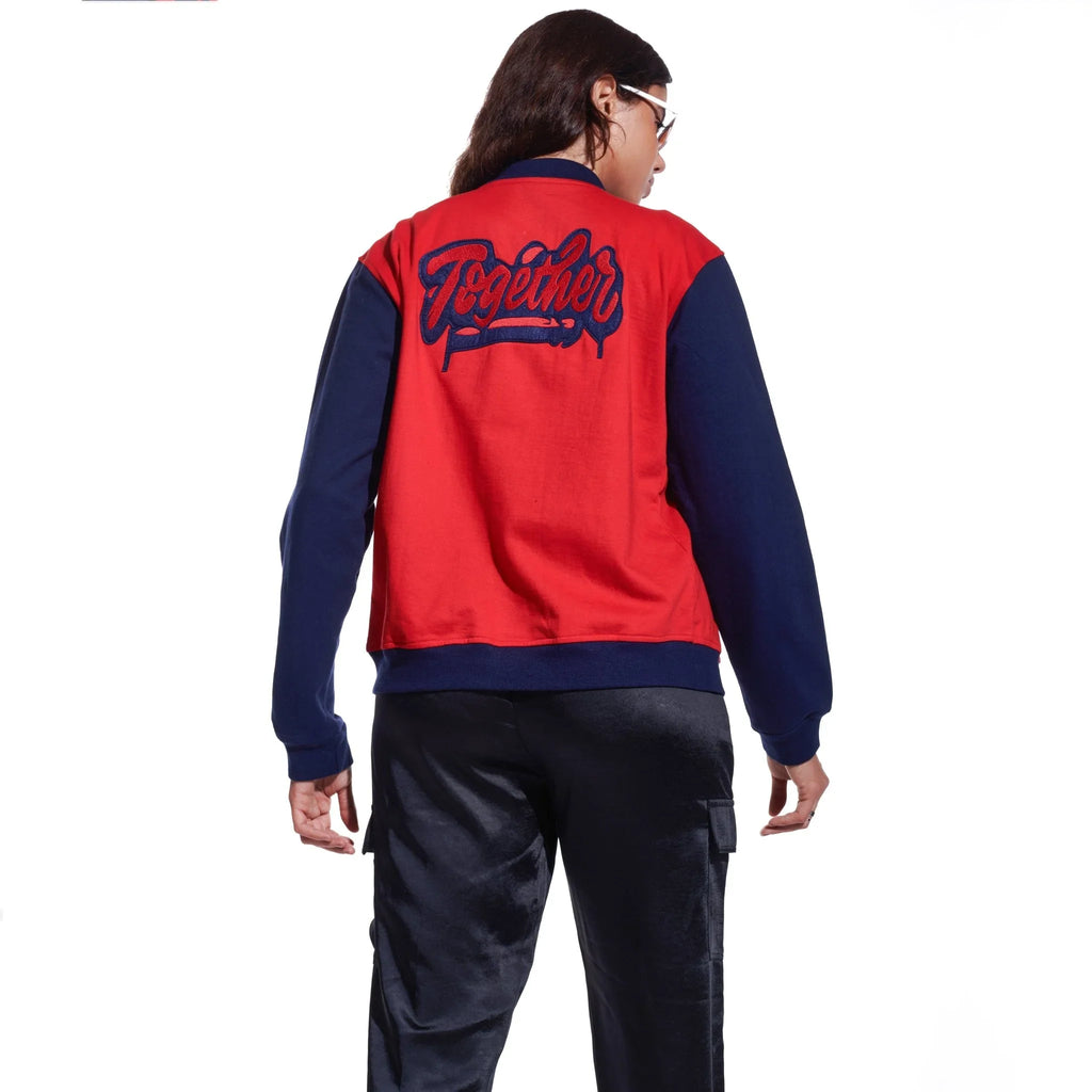 Red Unisex Varsity Jacket - I Z F