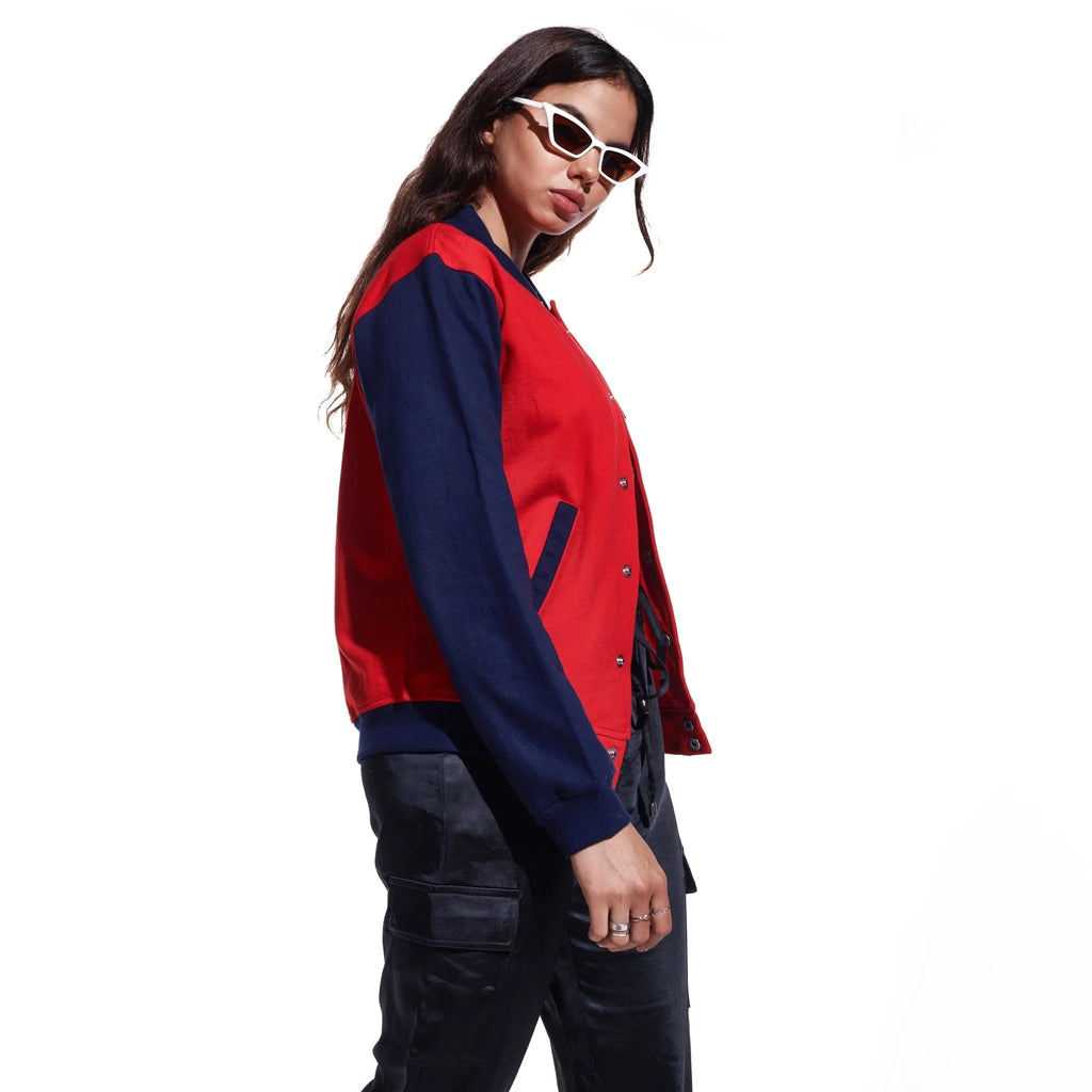 Red Unisex Varsity Jacket - I Z F