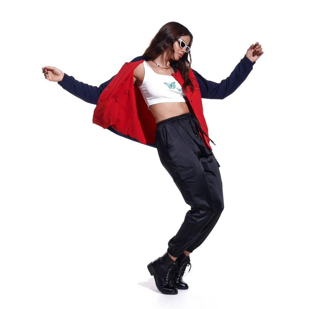 Red Unisex Varsity Jacket - I Z F