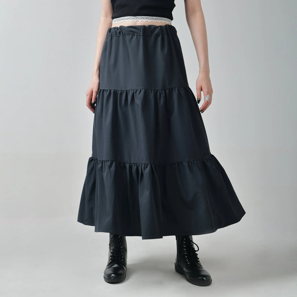 Ruffle Midi Skirt - I Z F