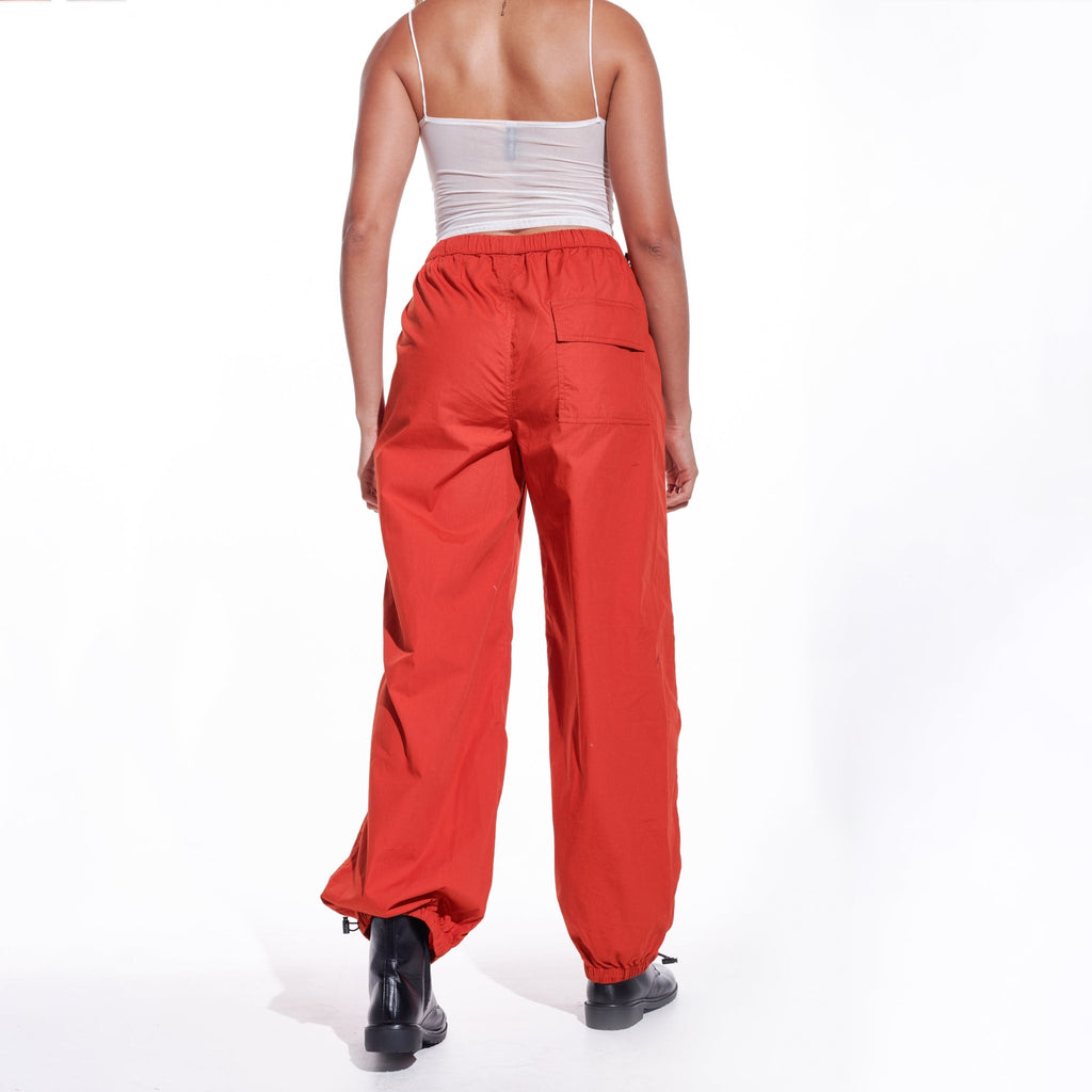 Rust Orange Parachute Pants - I Z F