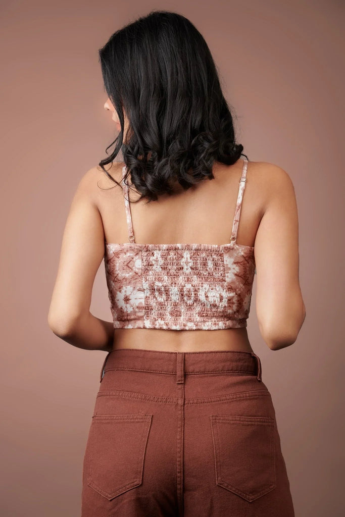 Tie Dye Scarf Top - I Z F