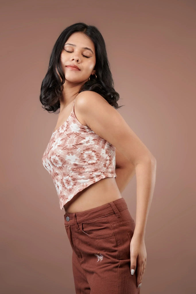 Tie Dye Scarf Top - I Z F