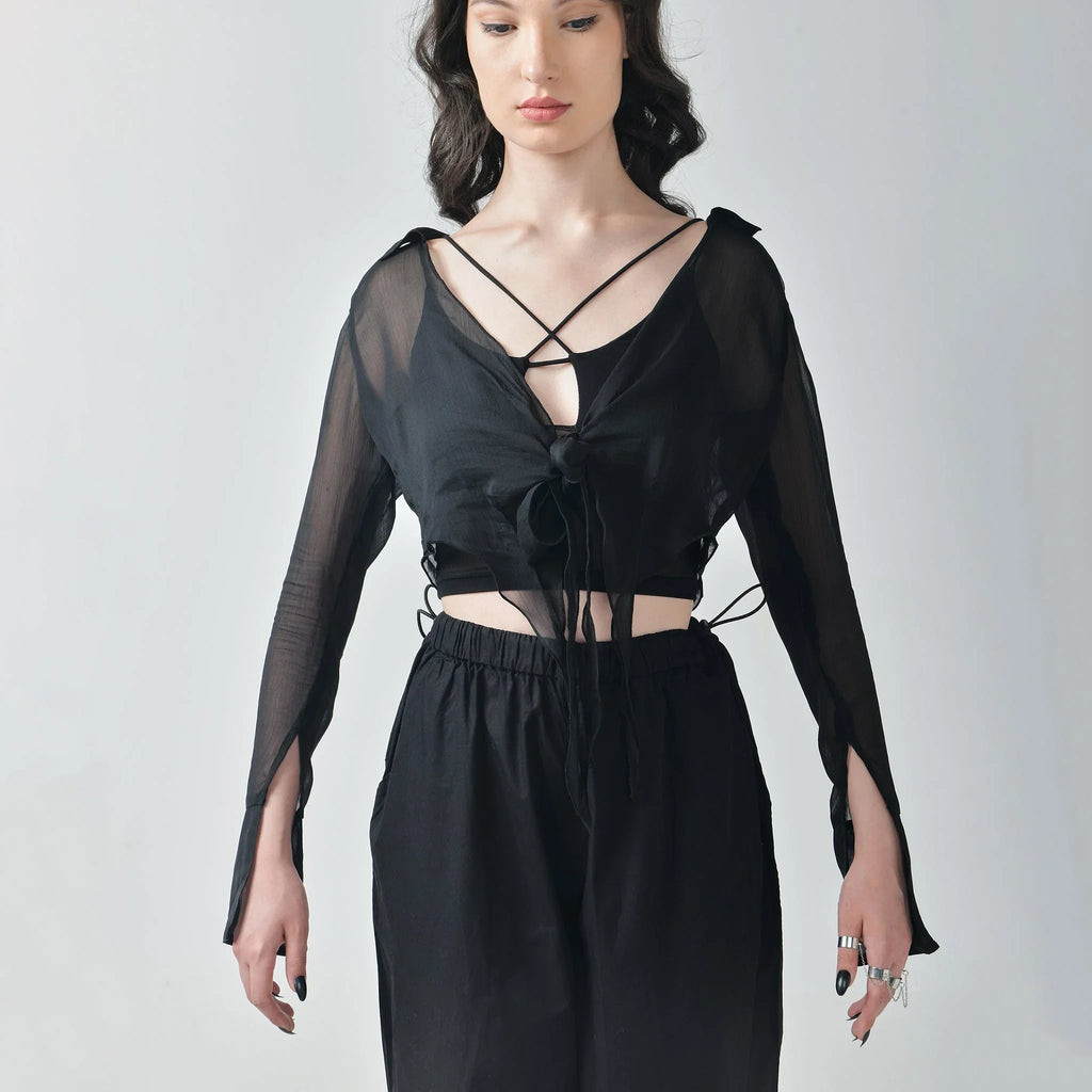 Tie - up shrug - I Z F