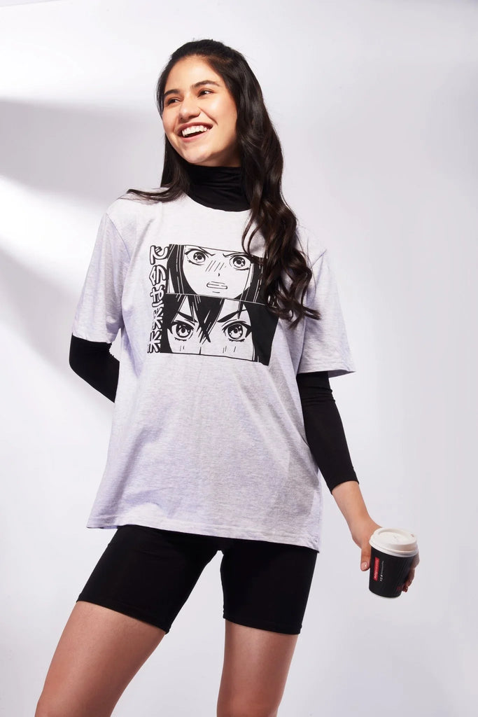 Unisex Anime Oversized T-shirt - I Z F