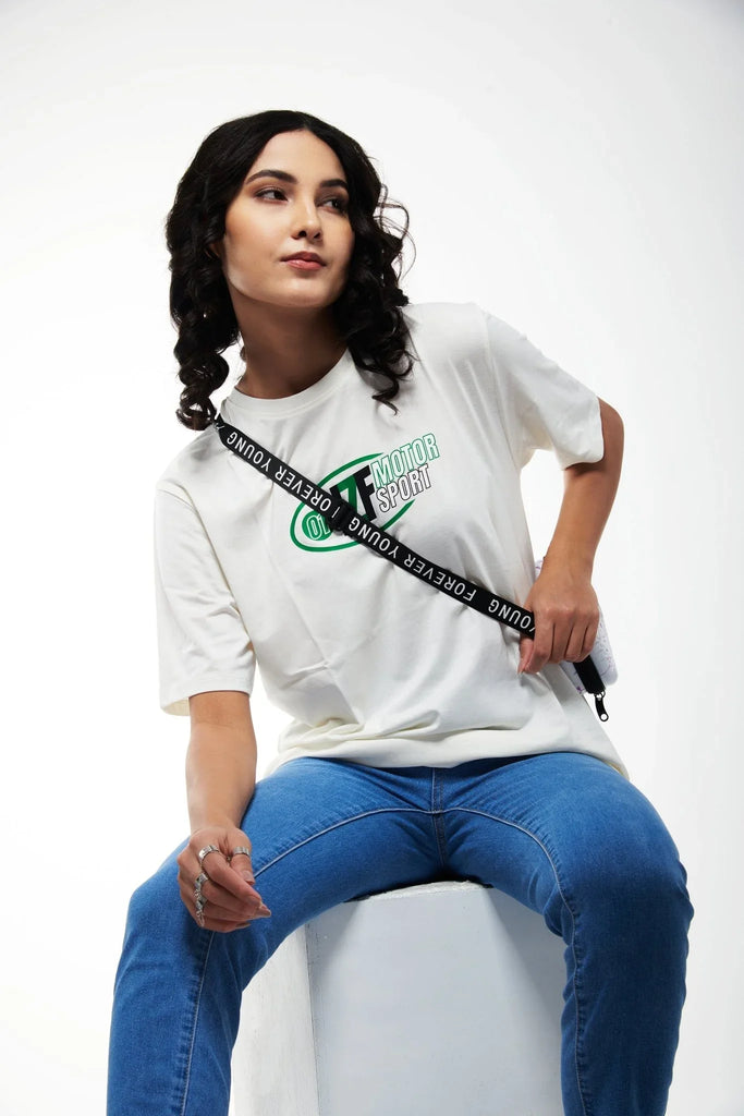 Unisex Moto Oversized T-shirt - I Z F