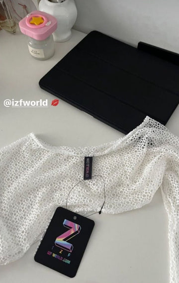 White Crochet Sleeves - I Z F