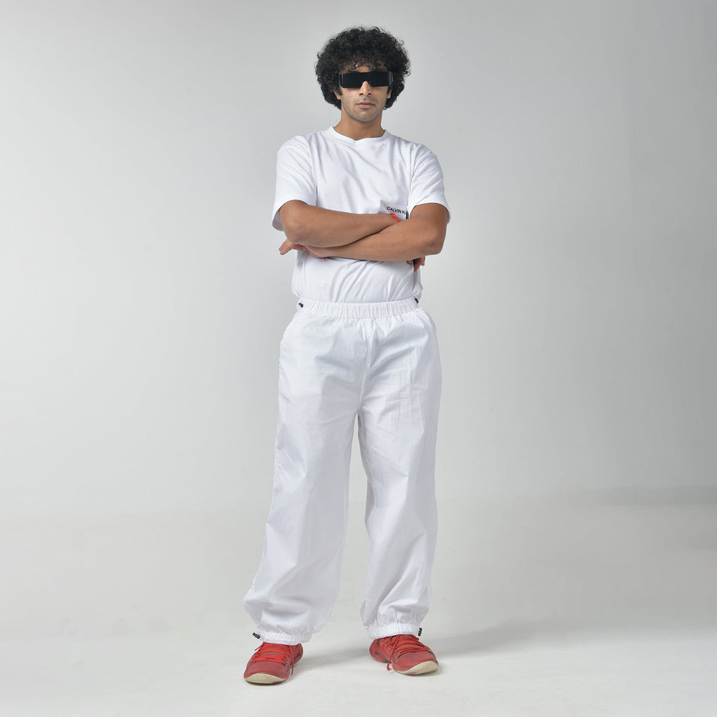 White Parachute Pants - I Z F