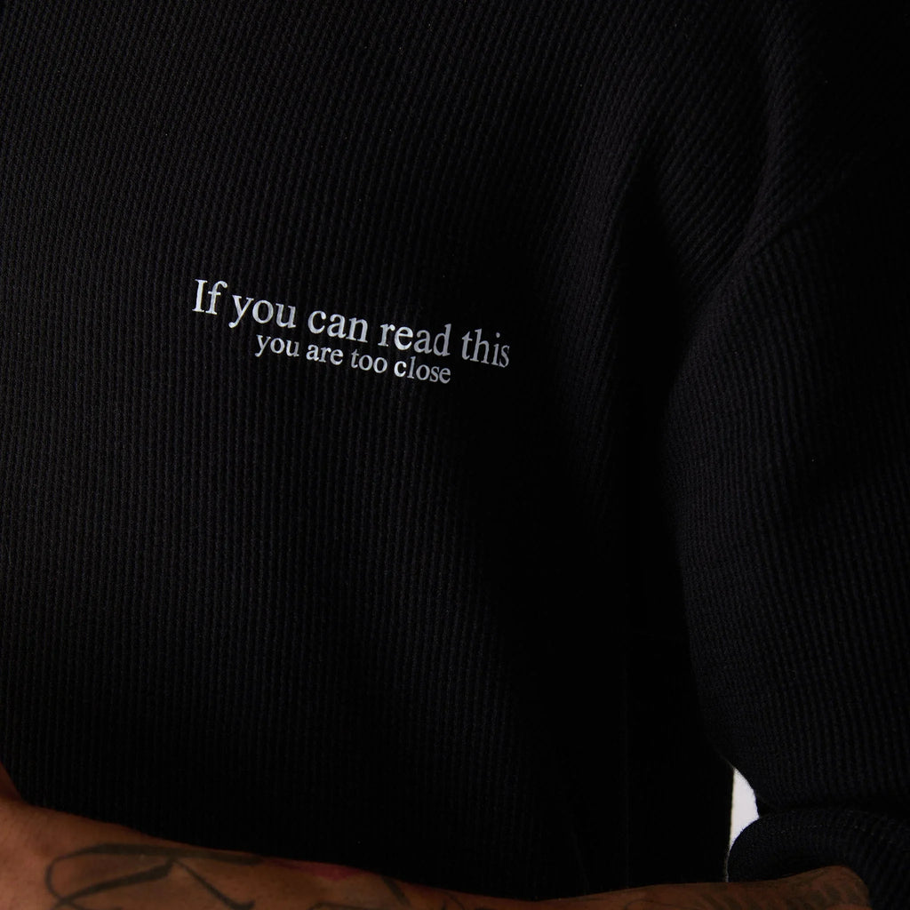 White Parachute pants & Black Textured knit top Set - I Z F