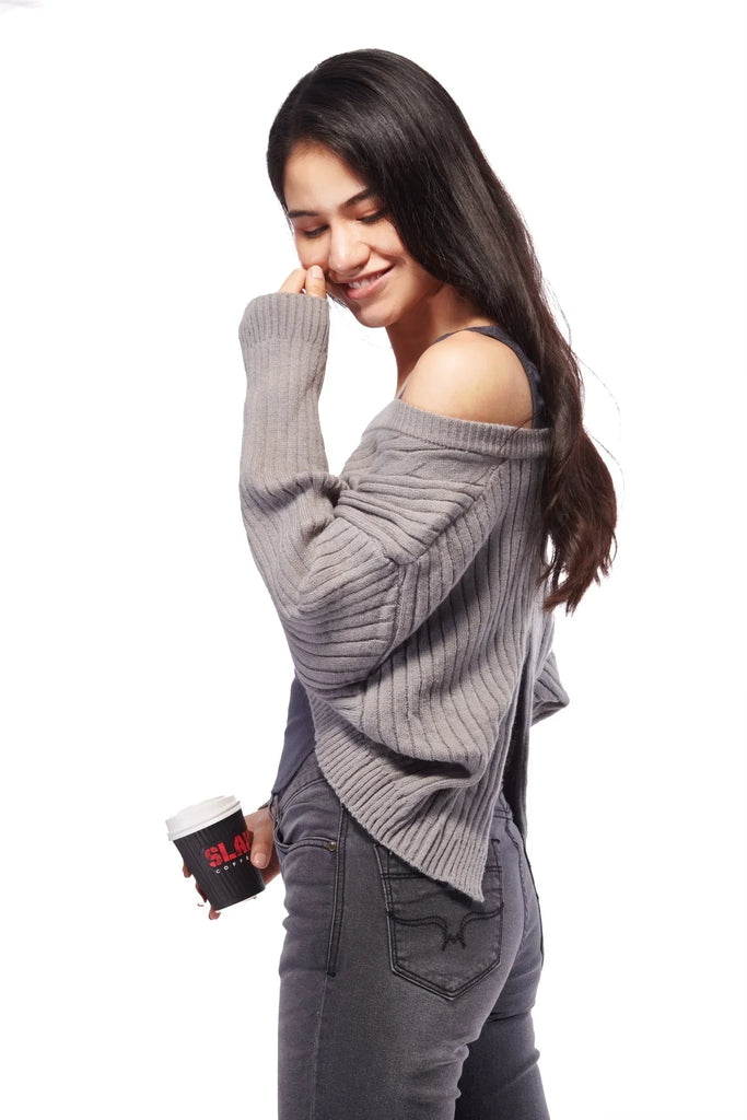 Winter Back Slit Top - I Z F