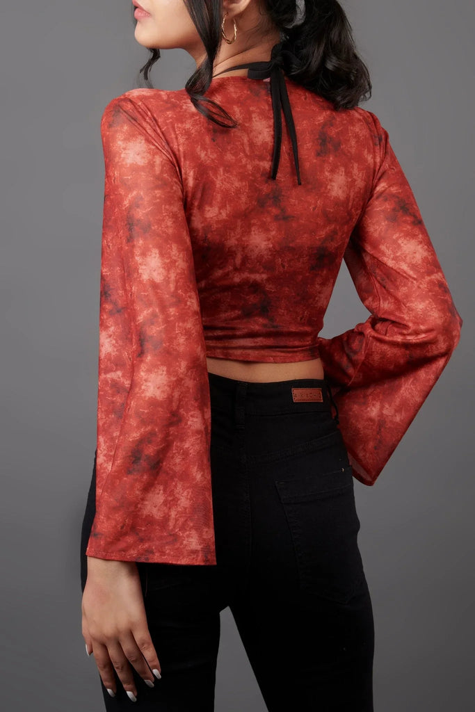 Y2K Layered Mesh Top - I Z F