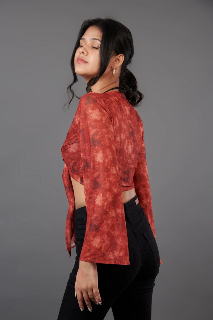 Y2K Layered Mesh Top - I Z F